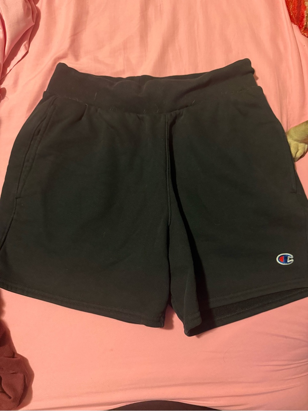 Champion Black Women's Athletic Shorts with Logo